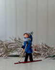 Frost Blue | Handmade New England XC Skier Ornament
