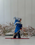 Frost Blue | Handmade New England XC Skier Ornament