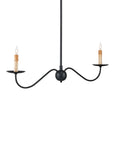 Saxon Linear Chandelier | Black