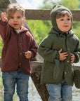Kids Organic Wool Fleece Button-Down Jacket | Coco