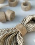 Travertine Napkin Rings | Set of 4