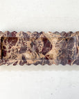 Scallop Edge Extra Long Marble Box Tray | Chocolate