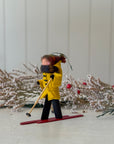 Handmade New England XC Skier Ornament | Butterscotch