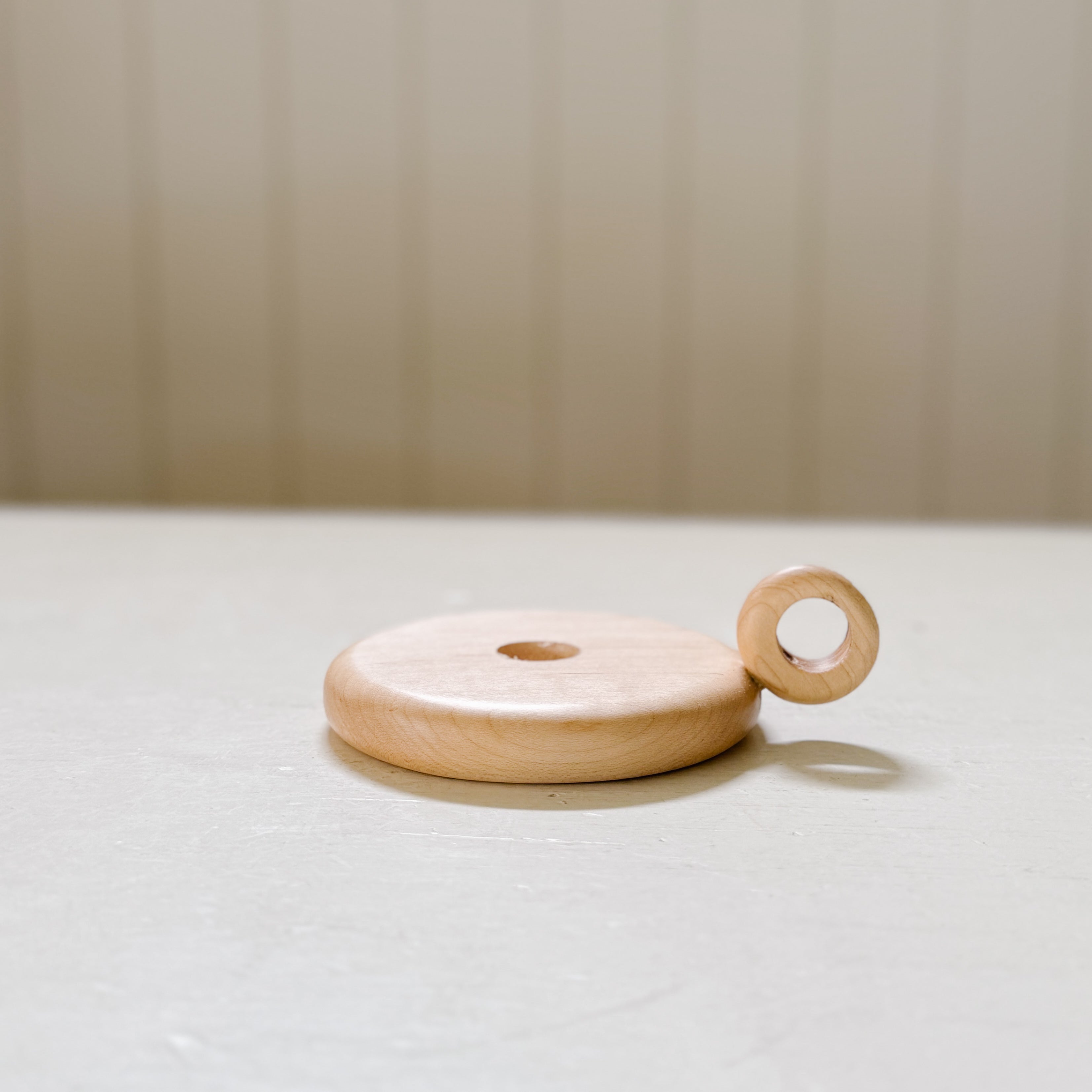Chamberstick Solid Wood Handmade Taper Holder