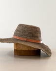 French Market Raffia Sun Hat with Leather Band