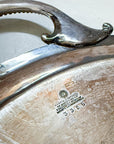 Antique Engraved Mappin Bros. English Silver Tray | Old Sheffield, England