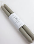 Sage | 14" Beeswax Taper Candles | Set of 2