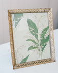 Vintage Gold Filigree Metal Picture Frame | 8x10"