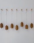 Hand Thrown Ceramic Hanging Bell | Desert Brown