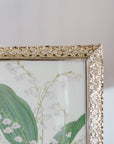 Vintage Gold Filigree Metal Picture Frame | 8x10"