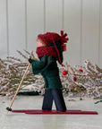 Handmade New England XC Skier Ornament | Evergreen