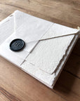 Handmade MoMa Deckled Pressed Papier Flatcards with Envelopes | Set of 6