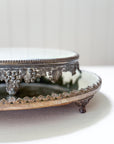 19th Century Antique Silver Mirror Plateau Trays