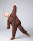 Kids Organic Wool Fleece Button-Down Jacket | Coco