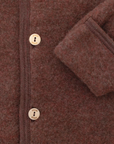 Kids Organic Wool Fleece Button-Down Jacket | Coco