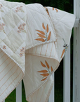 Hand Block Printed Reversible Quilt | Autumn