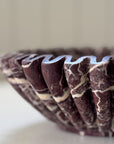 Pleated Marble Bowl | Chocolate
