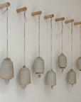 Hand Thrown Ceramic Hanging Bell | Duck Egg