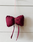 Hand-stitched “Bow” Ornament | Made in VT