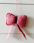 Hand-stitched “Bow” Ornament | Made in VT