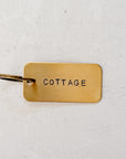COTTAGE | Vintage Brass Keychain