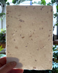 Handmade Sawdust Deckled Pressed Papier Sheets with Envelopes | Set of 6