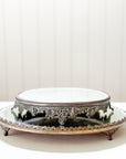 19th Century Antique Silver Mirror Plateau Trays