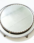 19th Century Antique Silver Mirror Plateau Trays