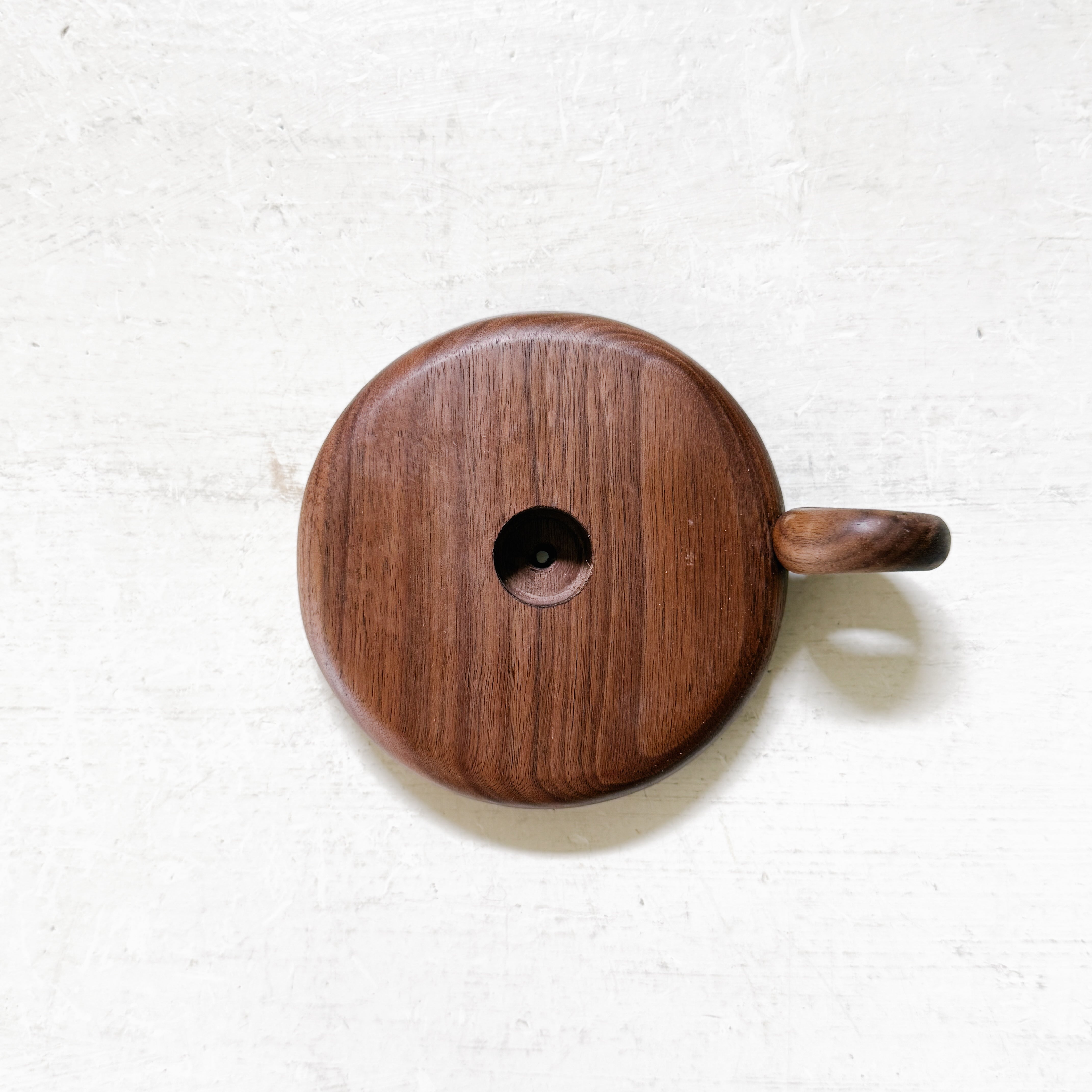 Chamberstick Solid Wood Handmade Taper Holder