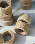 Travertine Napkin Rings | Set of 4