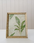Vintage Gold Filigree Metal Picture Frame | 8x10"