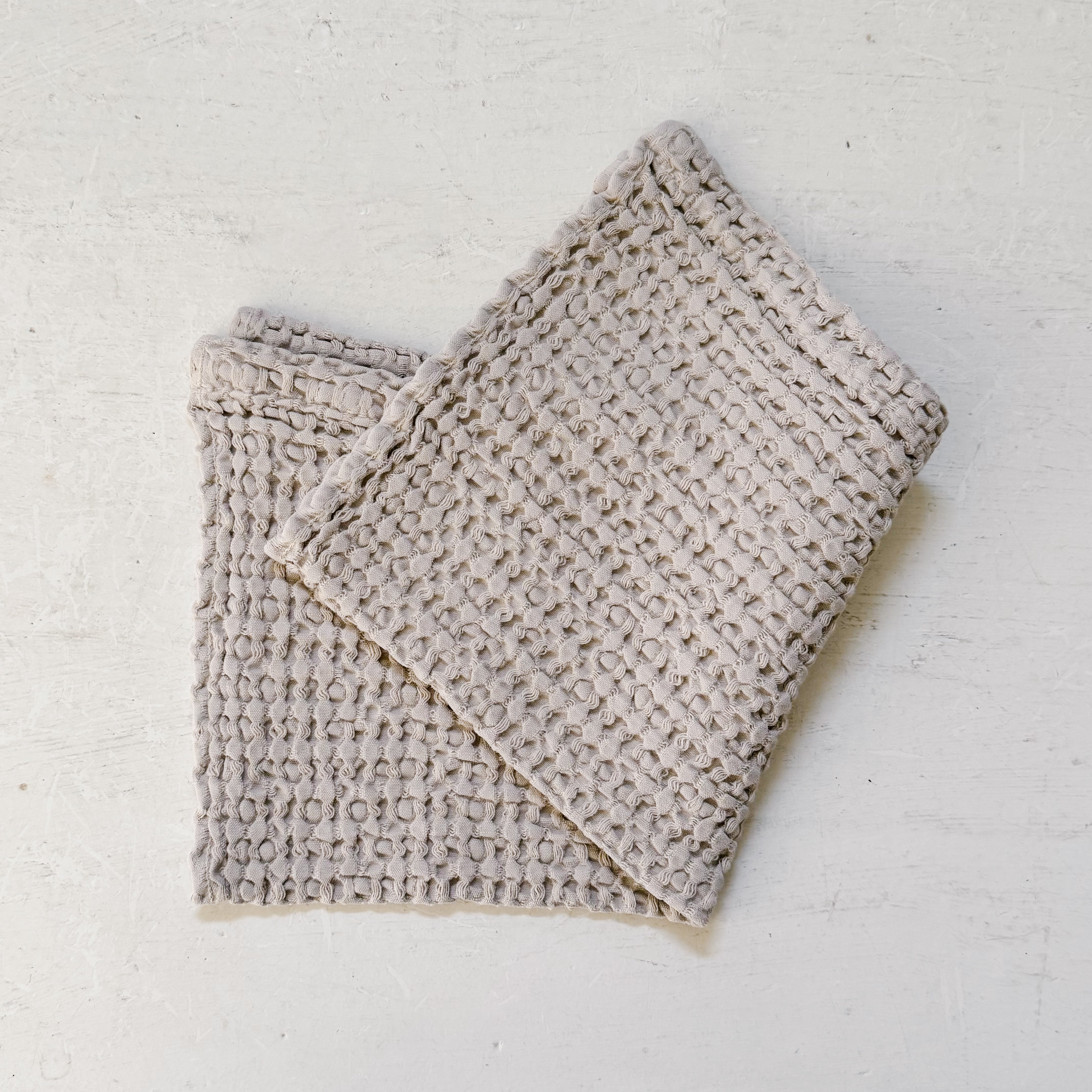 Simple Waffle Bath + Kitchen Towel