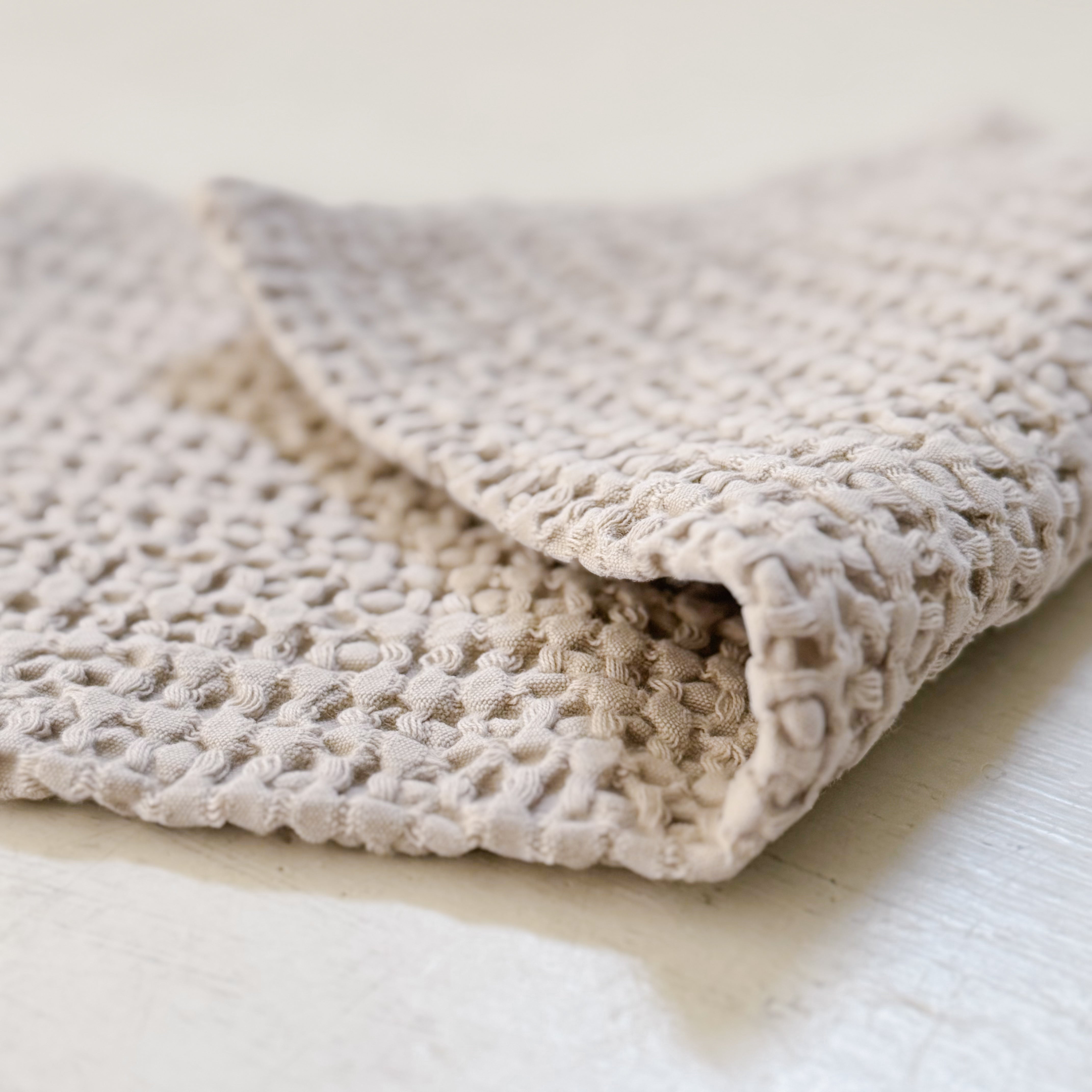 Simple Waffle Bath + Kitchen Towel