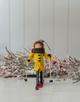 Handmade New England XC Skier Ornament | Butterscotch