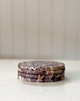 Chocolate Marble Oversized Coasters | Set of 4