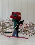 Handmade New England XC Skier Ornament | Evergreen