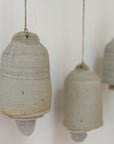 Hand Thrown Ceramic Hanging Bell | Duck Egg