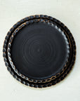 Round Scalloped Potter's Trays | Charcoal