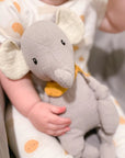 Ozzy the Elephant Knotted Muslin Doll