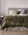Crush Double Linen Throw
