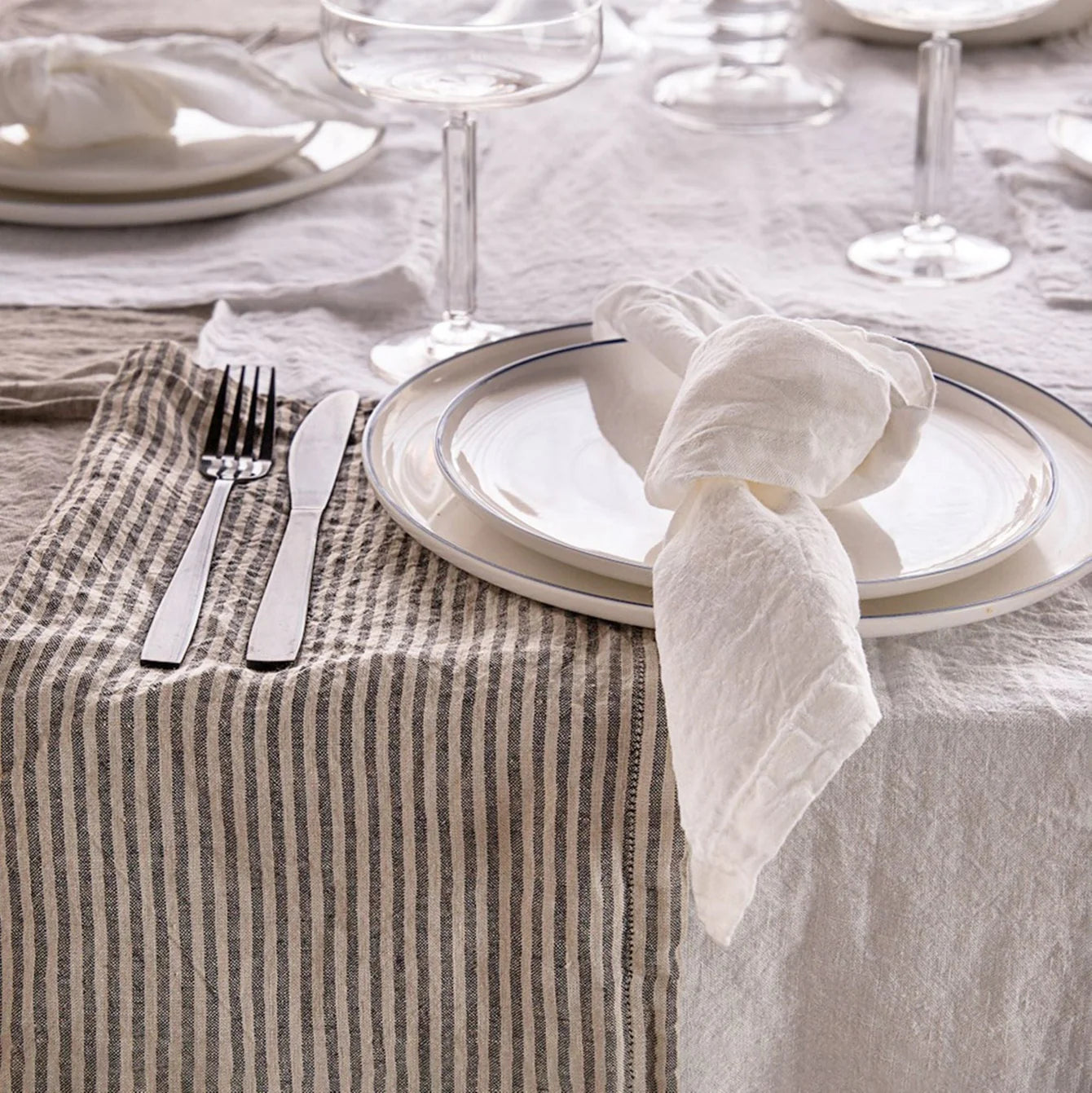 Stripe Linen Napkin | Set of 4