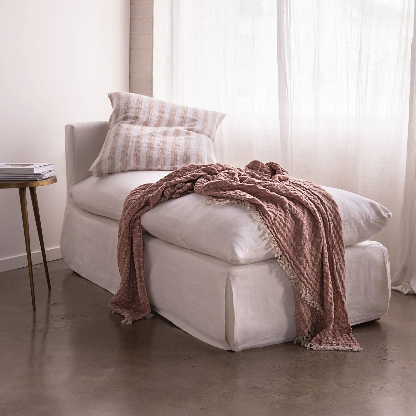 Crush Linen Throw