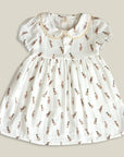 Girls Vintage Duck Collared Dress