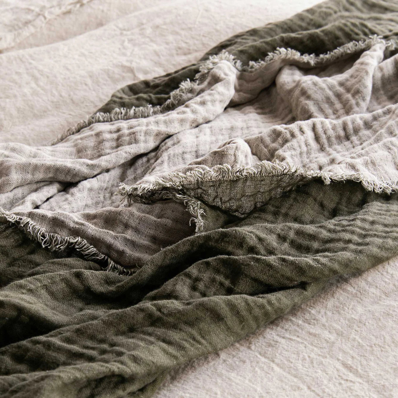 Crush Double Linen Throw