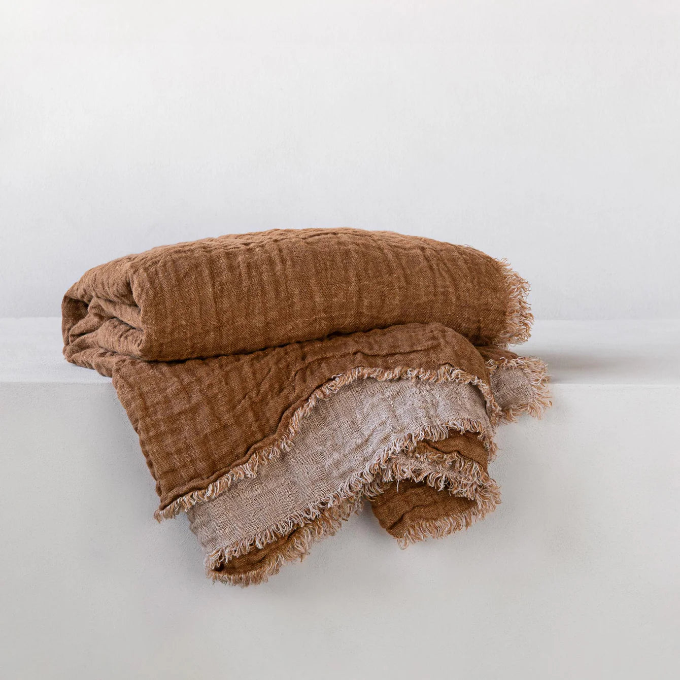 Crush Double Linen Throw