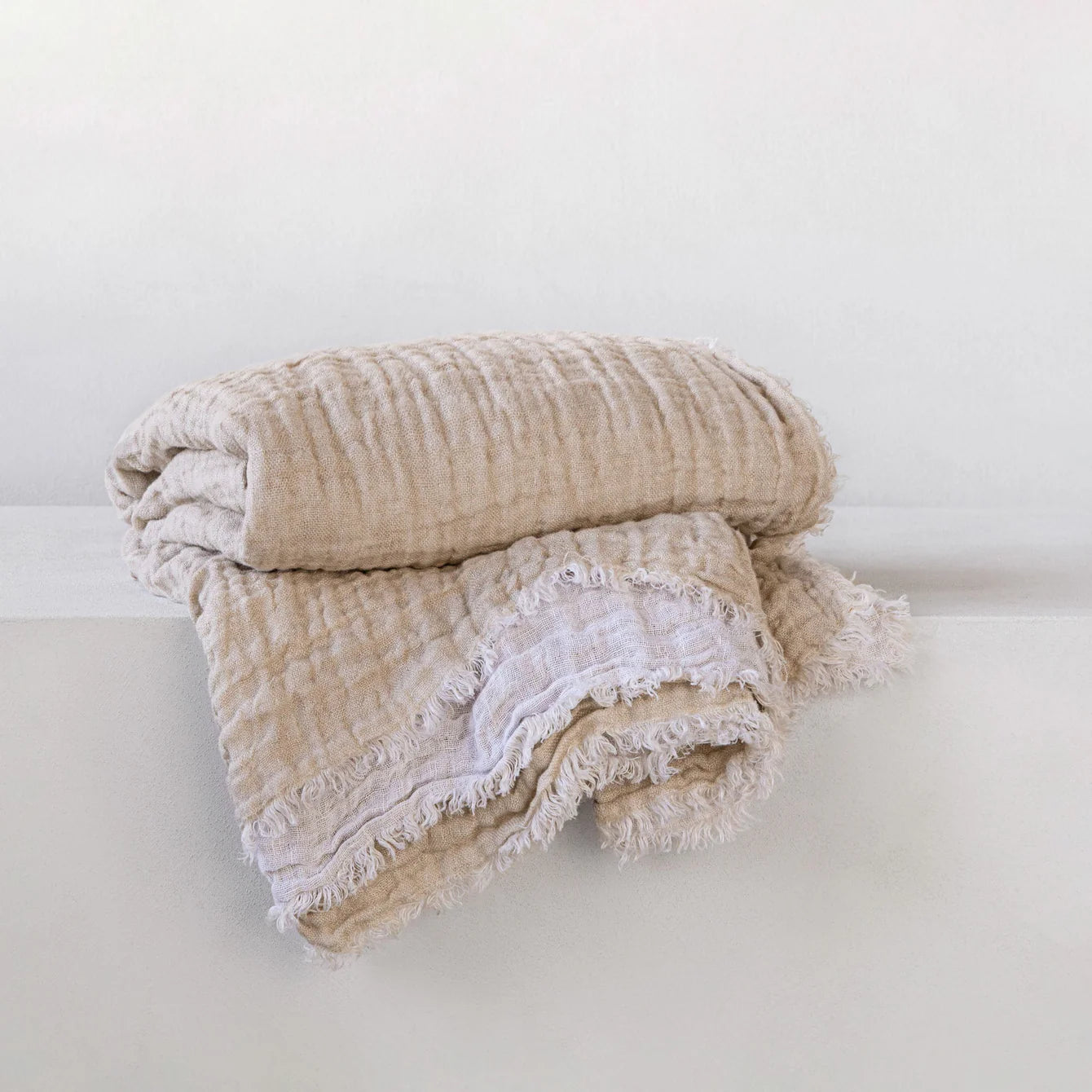 Crush Double Linen Throw