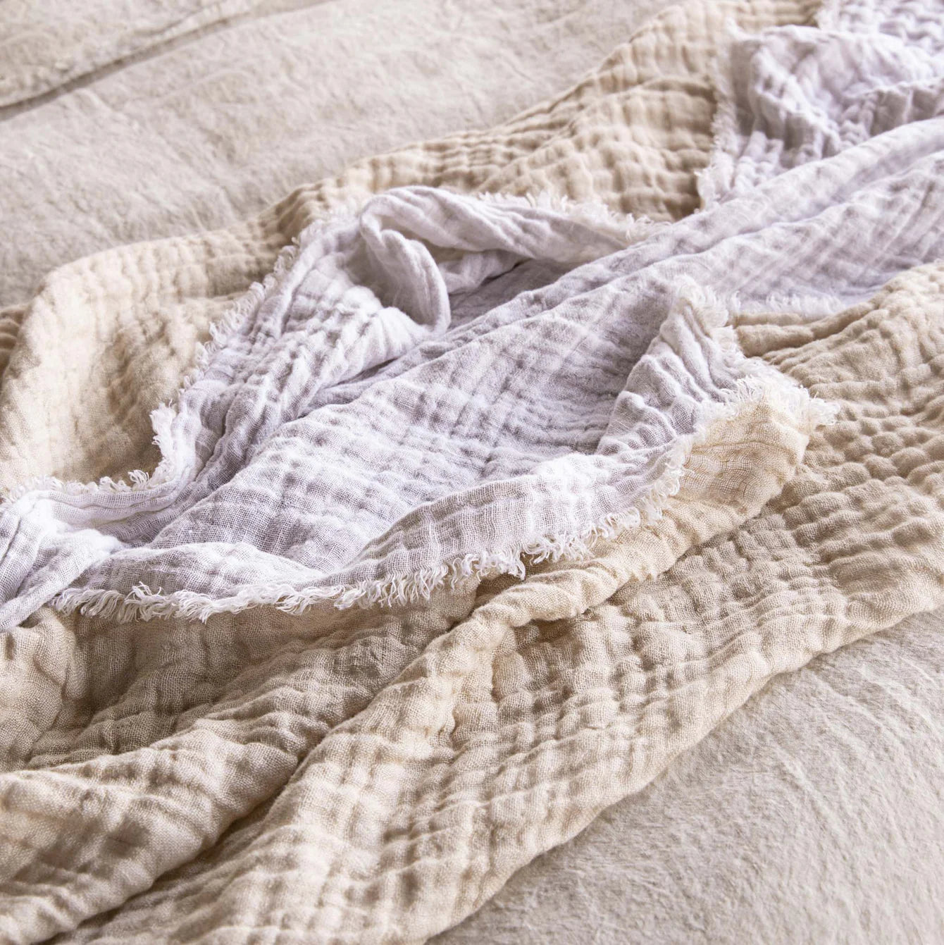 Crush Double Linen Throw