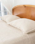 Waffle Knit Ivory Pillowcase | Standard
