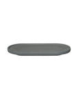Oval Bath Tray + Organizer | Concrete