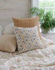 Hand Block Printed Reversible Quilt | Brown Blossoms